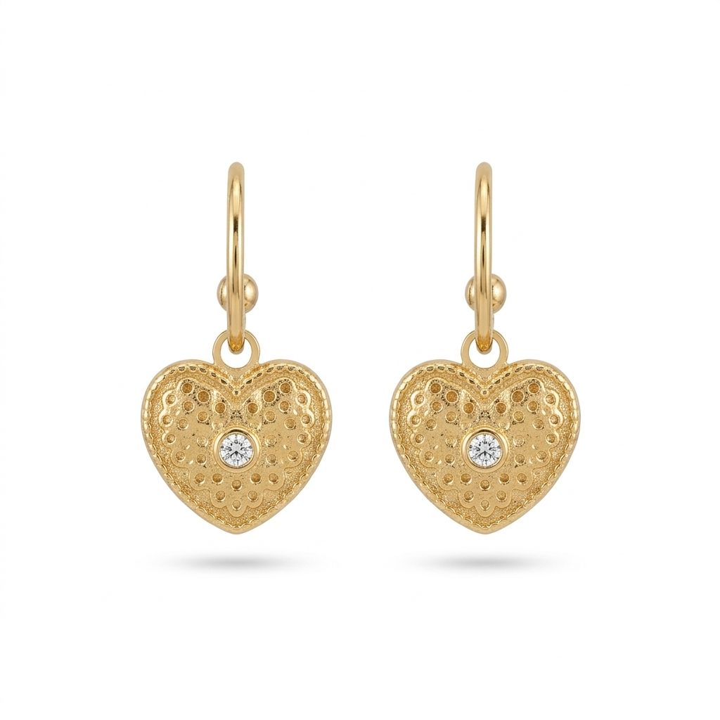 PENDIENTES CHARM CORAZÓN